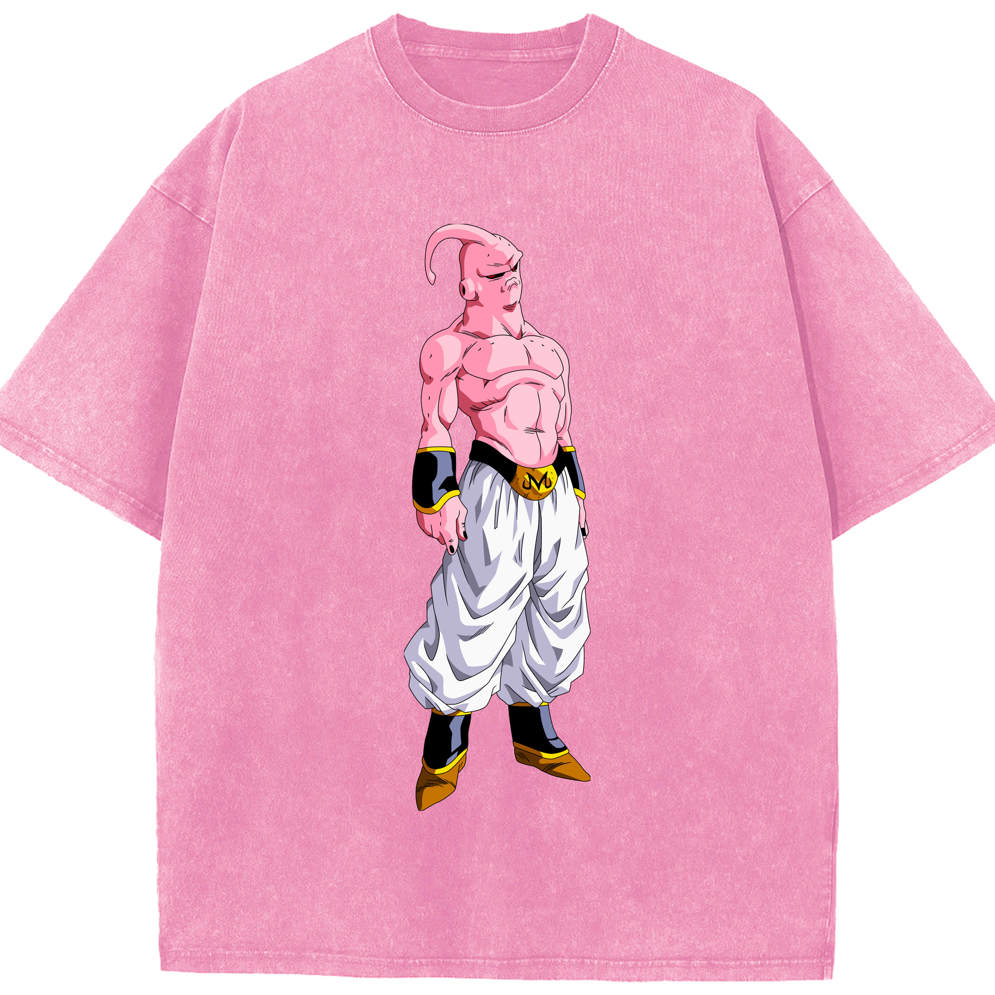 ドラゴンボール 魔人ブウ DRAGON BALL Majin Buu 綿100% ヴィンテージ風 半袖Tシャツ（フロントプリント）